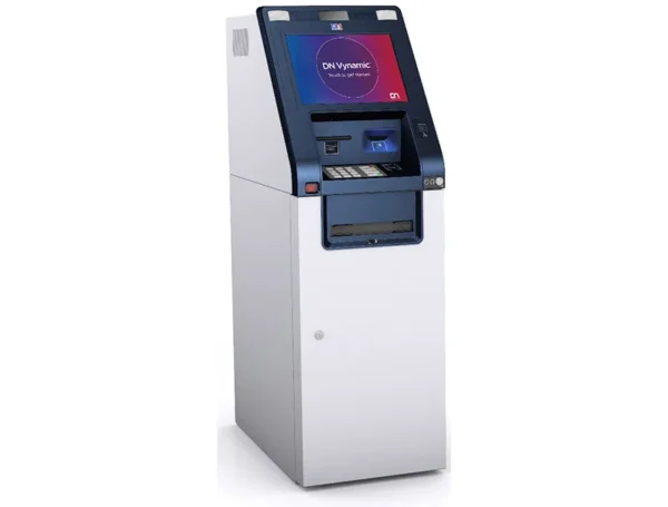 "Diebold Nixdorf cash dispenser ATM for secure and efficient branch banking services"
