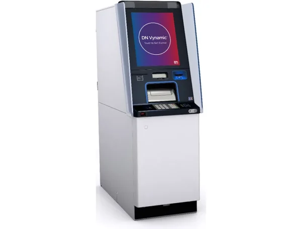 "Diebold Nixdorf cash recycler machine for automated cash handling and customer service"