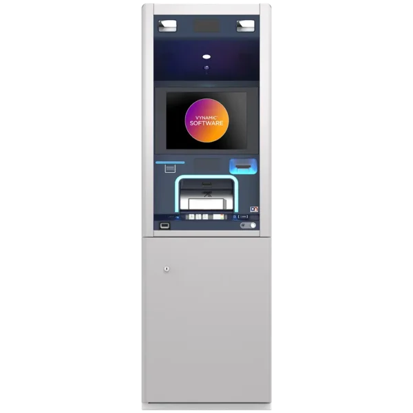 "Outdoor Diebold Nixdorf ATM and CRM for off-premise financial services"